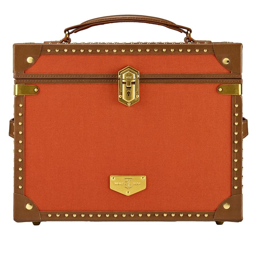 Wolf Ida Trunk Jewellery Box Orange
