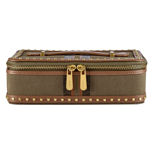 Wolf Ida Travel Zip Jewellery Case Khaki