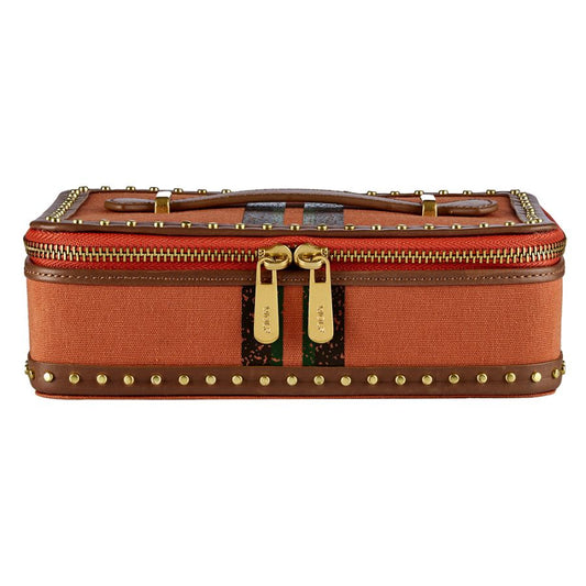 Wolf Ida Travel Zip Jewellery Case Orange