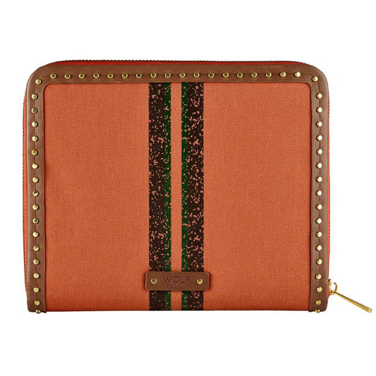 Wolf Ida Travel Zip Jewellery Portfolio Orange