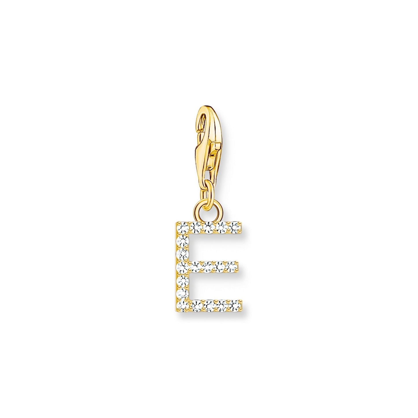 THOMAS SABO Charm Pendant Letter E Gold Plated