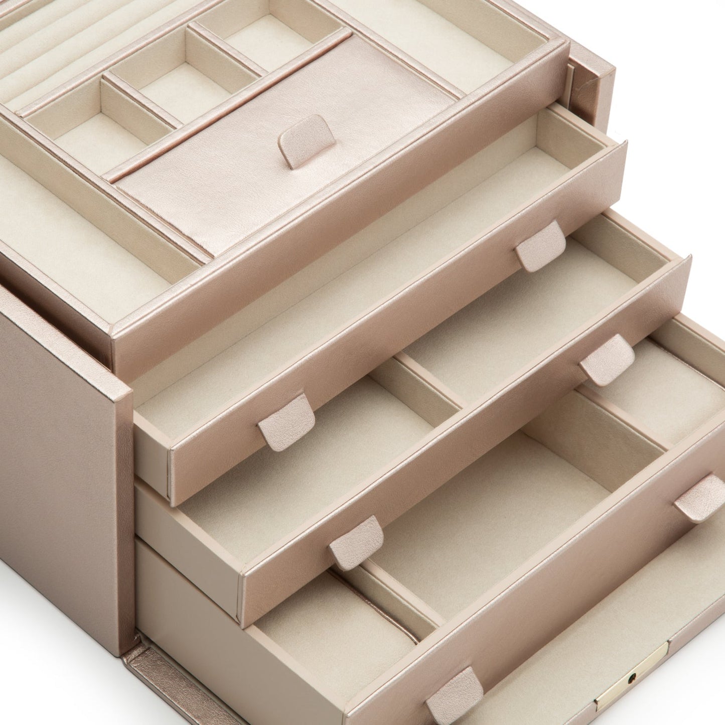 Wolf Palermo Large Jewellery Box Rose Gold