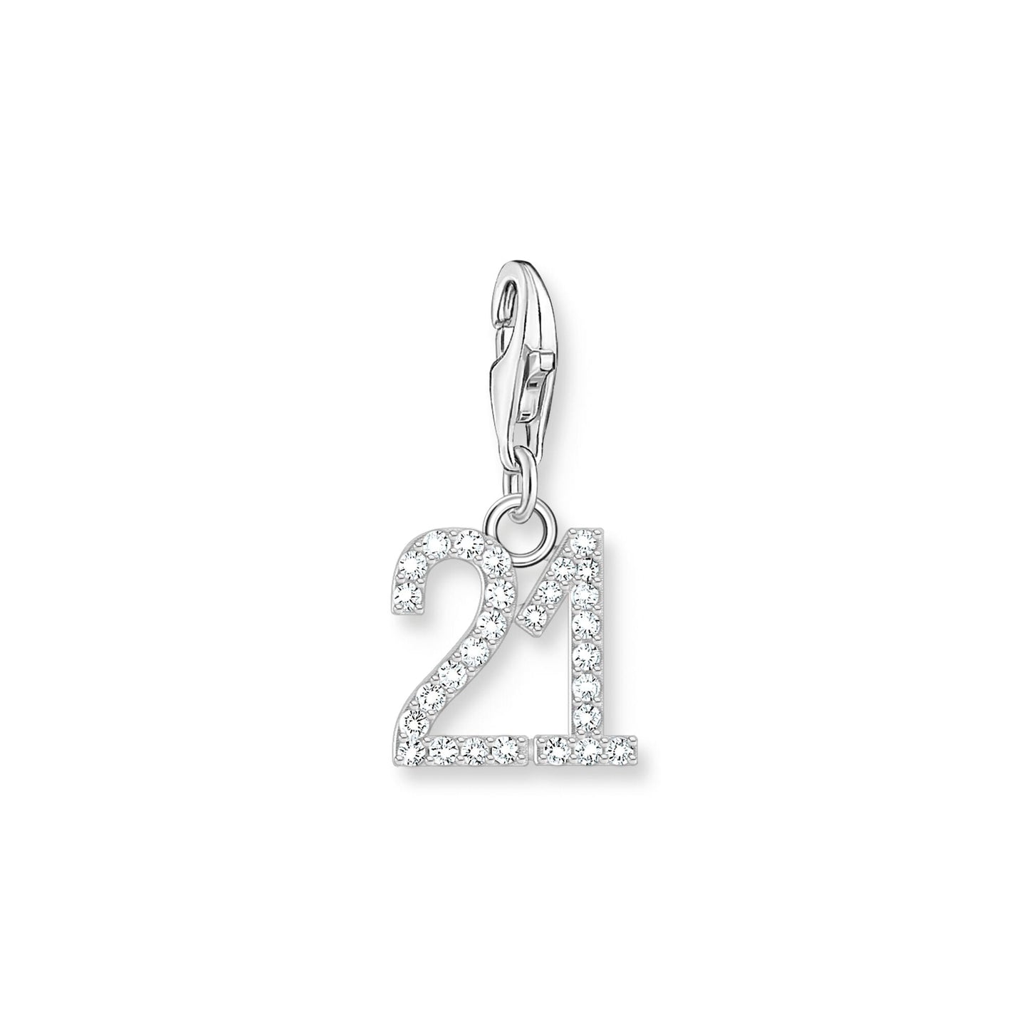 THOMAS SABO Charm Pendant Number "21" Silver