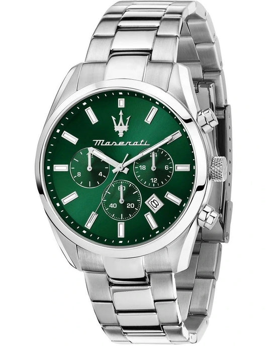 Maserati Attrazione Chronograph Quartz Watch 43mm in Green
