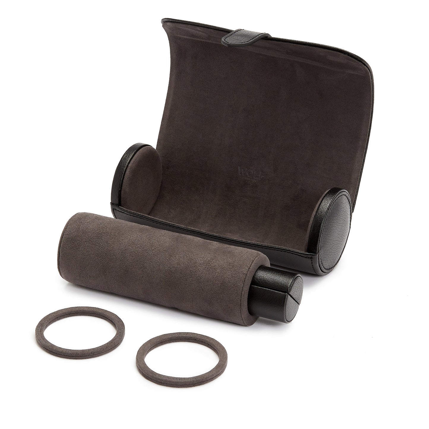 Wolf Blake Watch Roll with Capsule - Brown