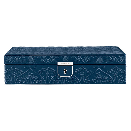 WOLF x Liberty Medium Jewellery Box - Navy