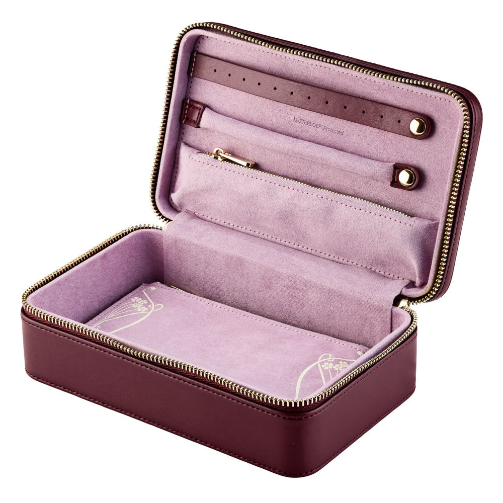 WOLF x Liberty Medium Zip Case - Burgundy