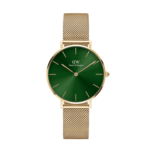 Daniel Wellington Petite Emerald 28 Gold & Goldreen Watch