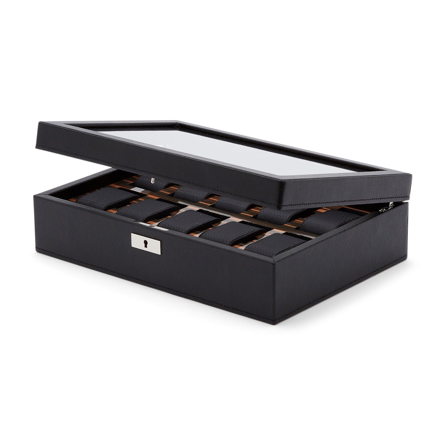 Wolf Roadster 10 Pc Watch Box Black
