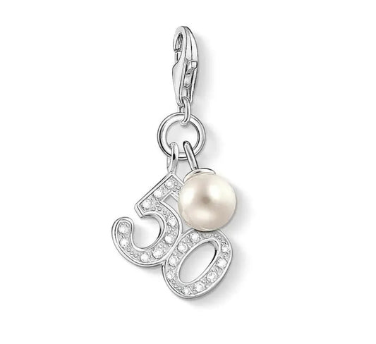 Thomas Sabo 50th Charm with Pearl