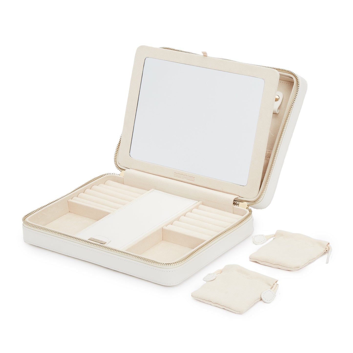 Wolf Maria Large Zip Case White