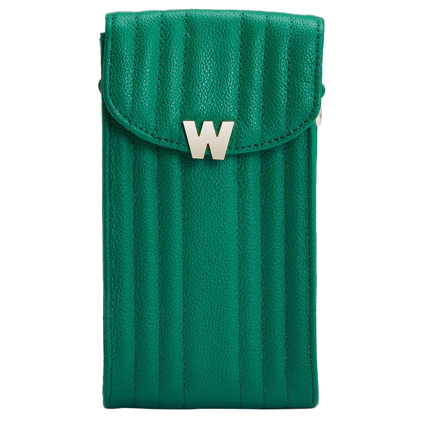 Wolf Mimi Phone Case with Wristlet & Lanyard Green