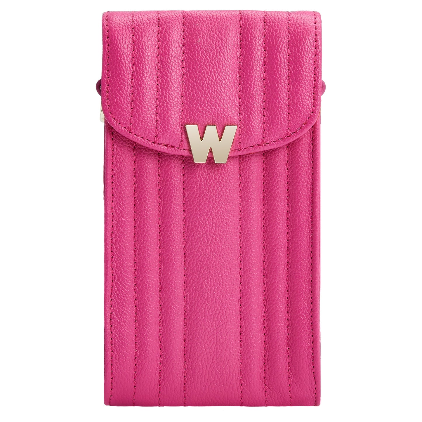 Wolf Mimi Phone Case with Wristlet & Lanyard Pink