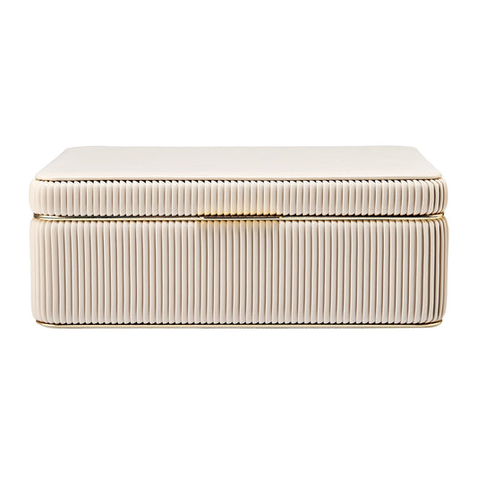 Wolf Bella Large Jewellery Box Bone