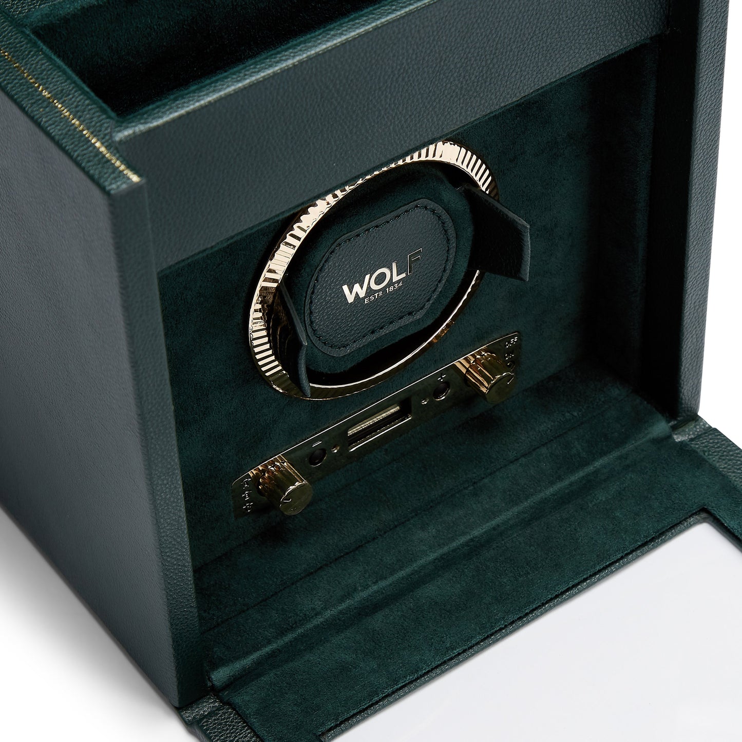 Wolf Brit Racing Green Single Watch Winder