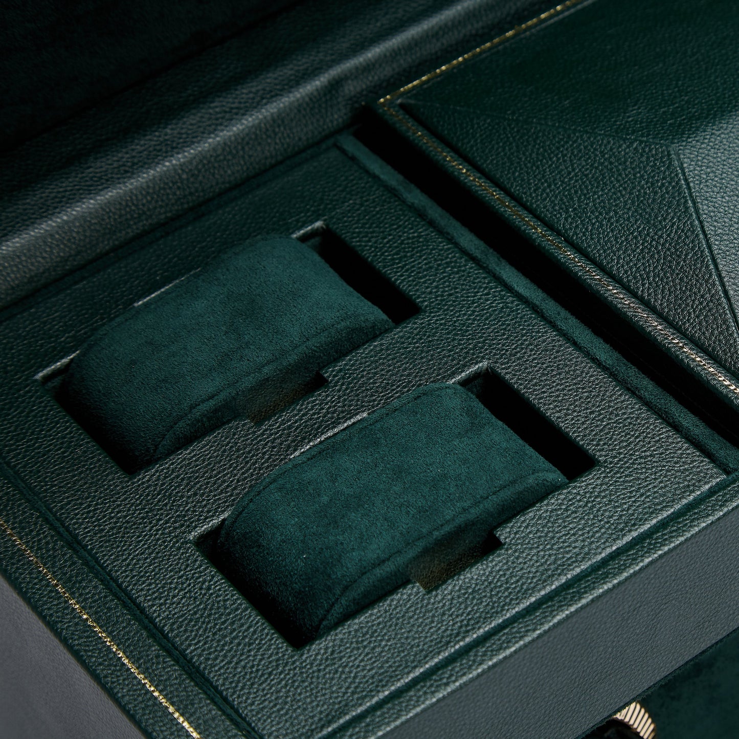 Wolf Brit Racing Green Triple Watch Winder
