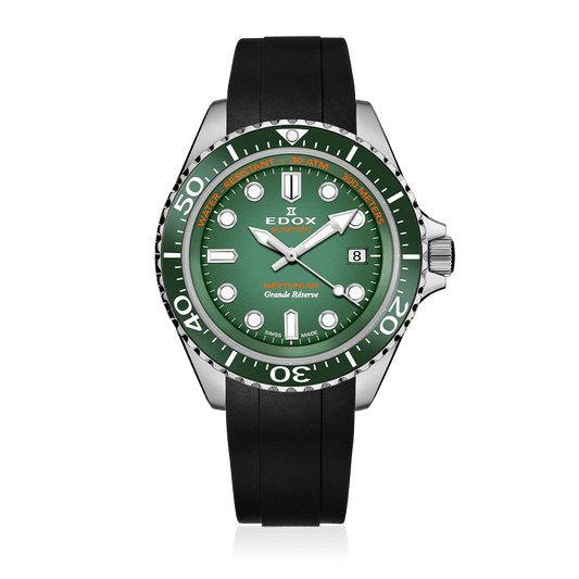 Edox Neptunian Grande Reserve Date Automatic Green