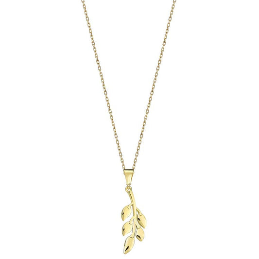 9ct Yellow Gold Nature Necklace 40-45cm