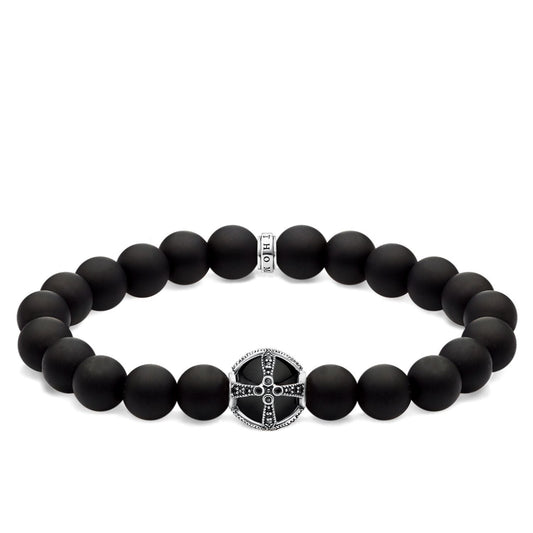THOMAS SABO Bracelet Cross Black