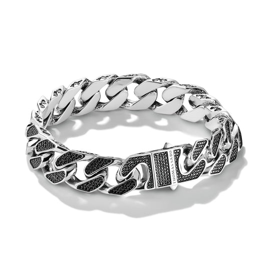 THOMAS SABO Black Pave Bracelet Rebel Icons