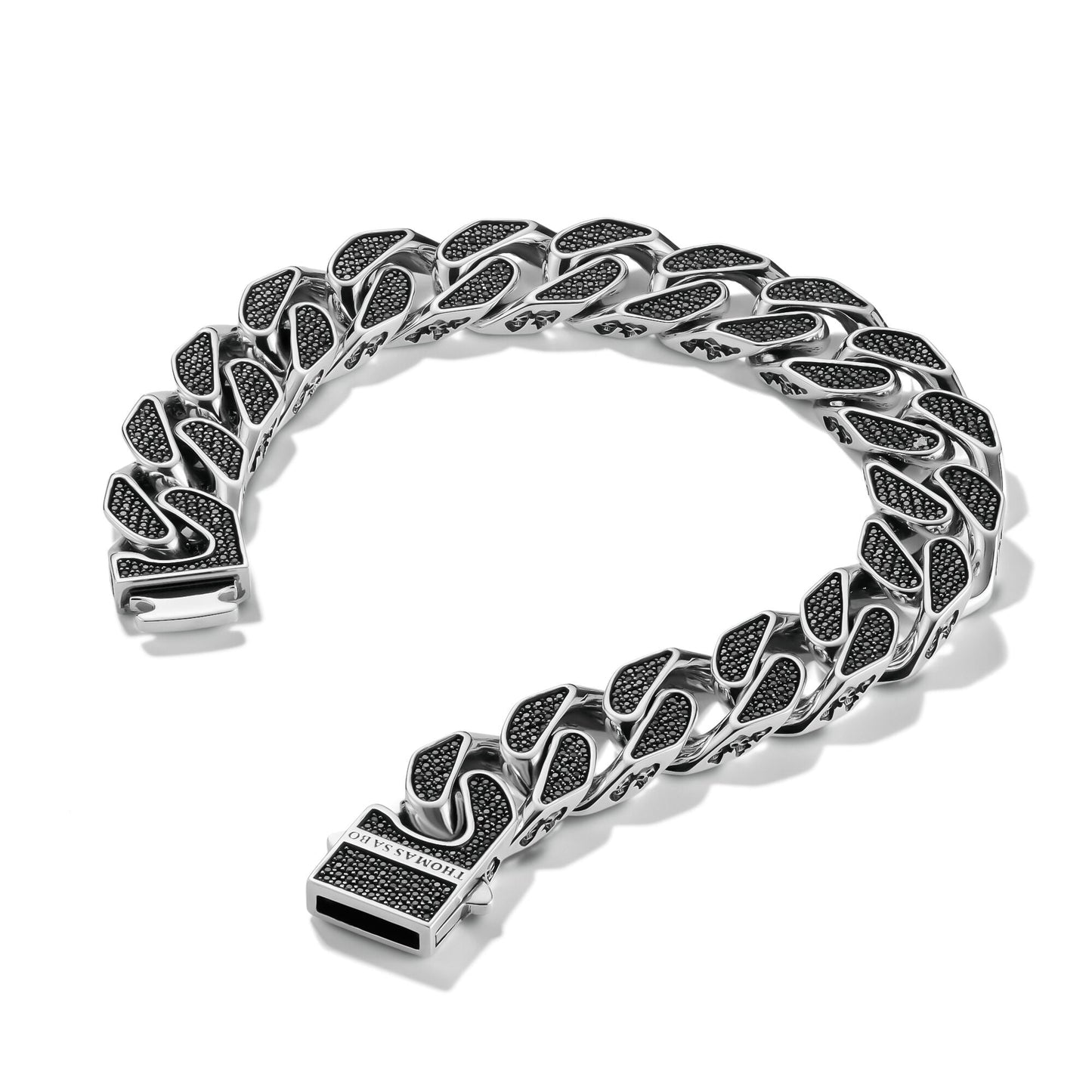 THOMAS SABO Black Pave Bracelet Rebel Icons