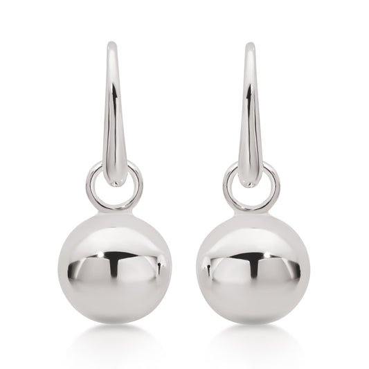 Silver ball drops 12mm
