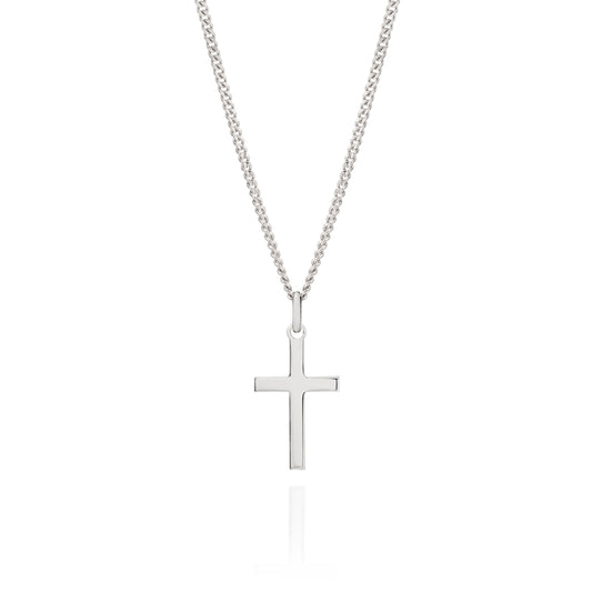 Silver cross pendant