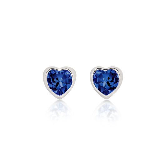 Silver SEPTEMBER Birthstone Studs