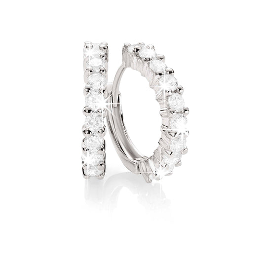 Silver cubic zirconia earrings
