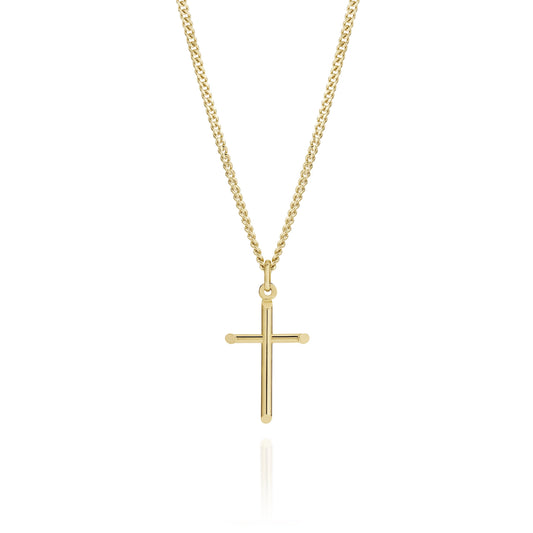 9ct gold cross pendant