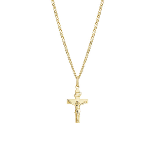 9ct gold crucifix pendant