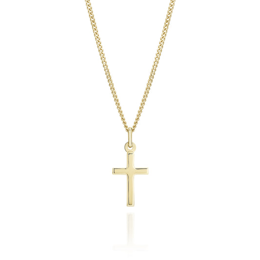 9ct gold cross pendant