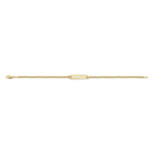 9ct gold ID children's bracelet