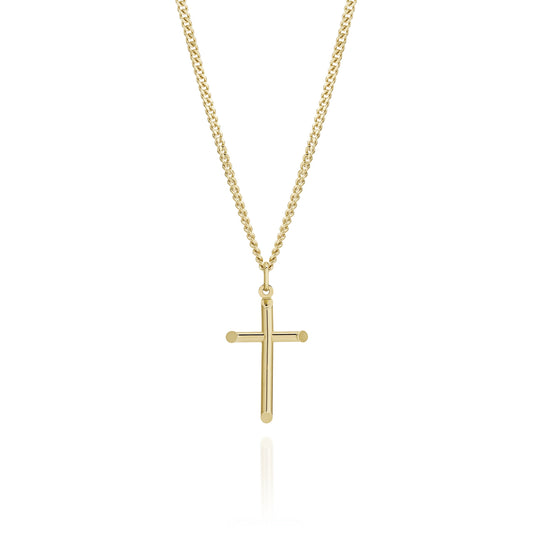 9ct gold cross pendant