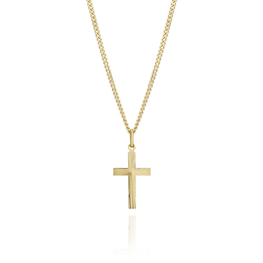 9ct gold cross pendant