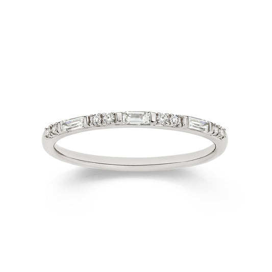 9ct white gold 0.15ct diamond ring