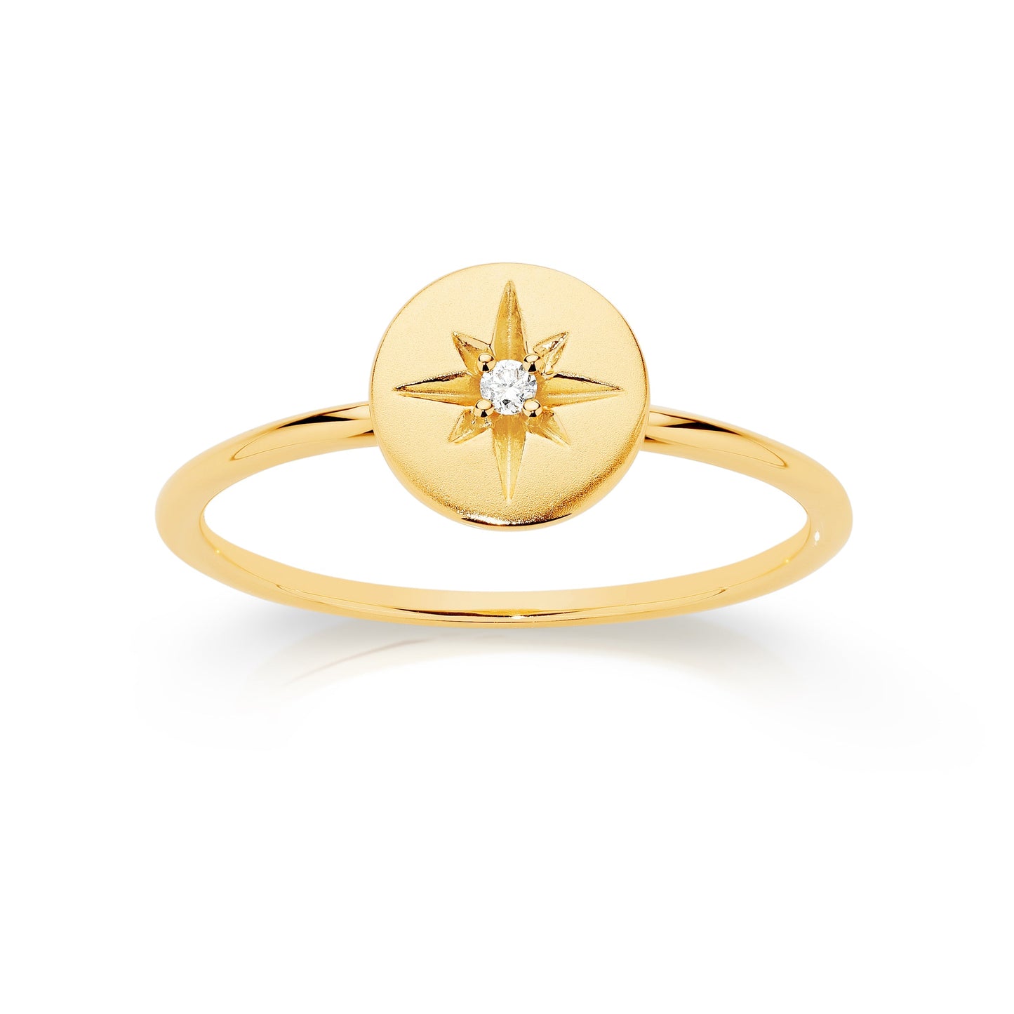 9ct diamond star ring