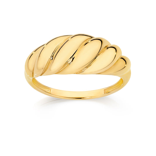 9ct croiSterling silverant ring