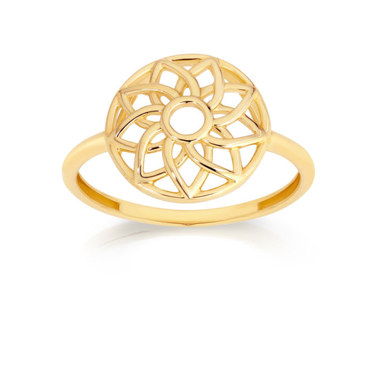 9ct soleil ring