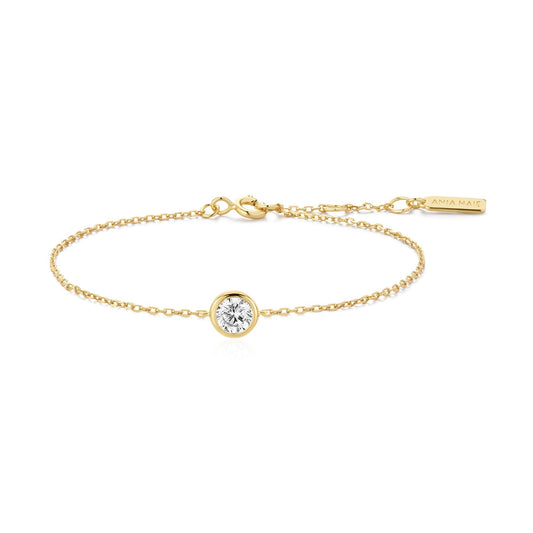 Ania Haie Gold Solitaire Bracelet
