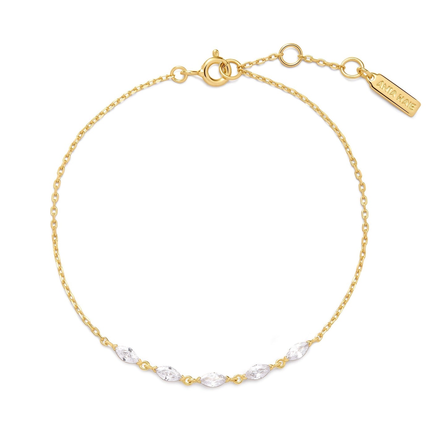 Ania Haie Gold Quintet Marquise Bracelet
