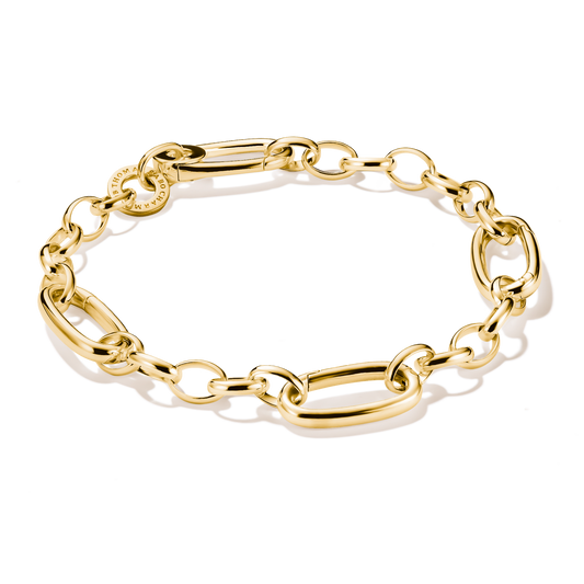THOMAS SABO Charm bracelet with three Connect links Gold