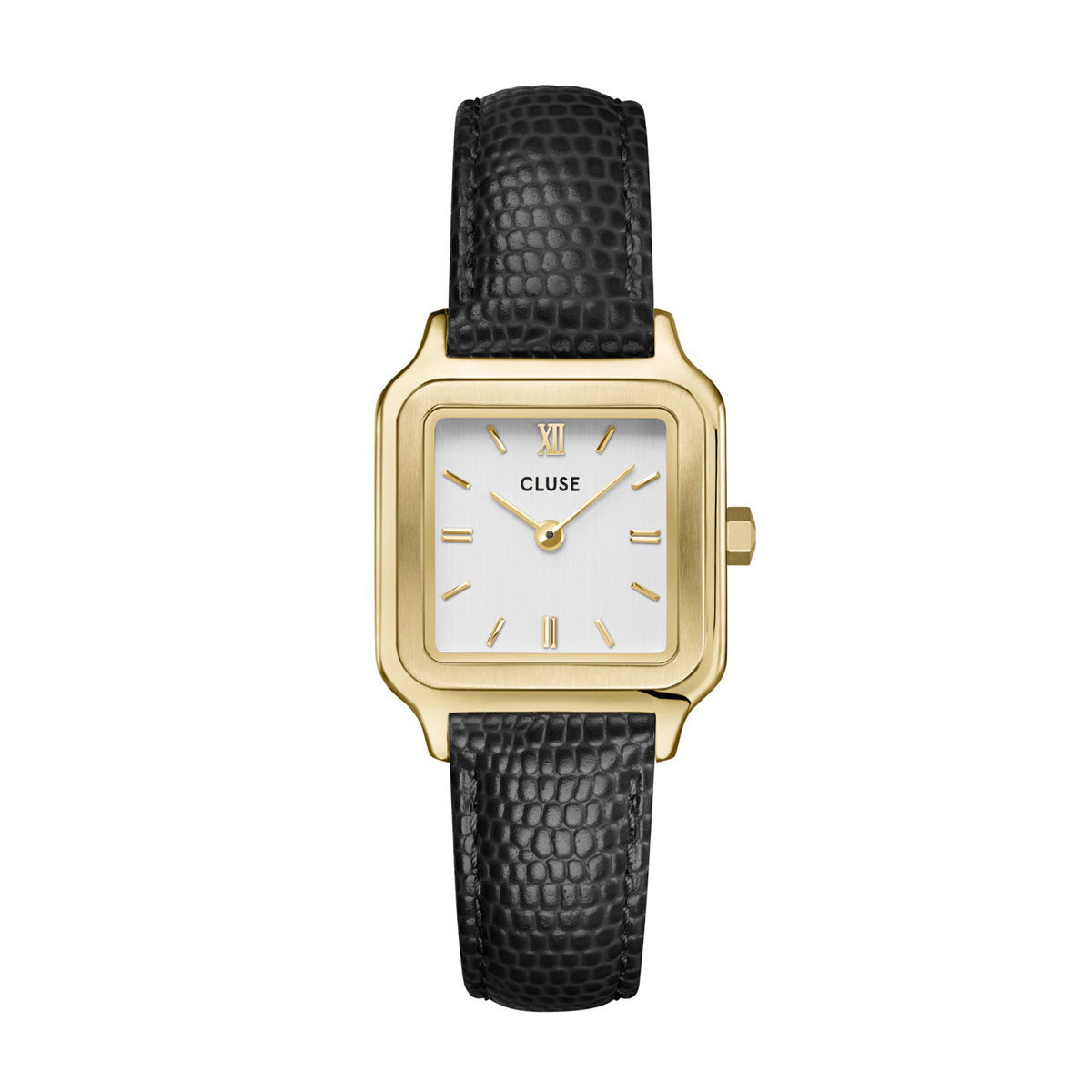 CLUSE Gracieuse Petite Gold/Gold Black Lizard Leather