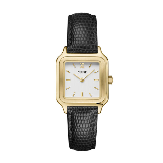 CLUSE Gracieuse Petite Gold/Gold Black Lizard Leather