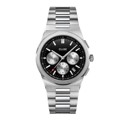 CLUSE Vigoureux Chronograph Silver/Silver Link CW20807