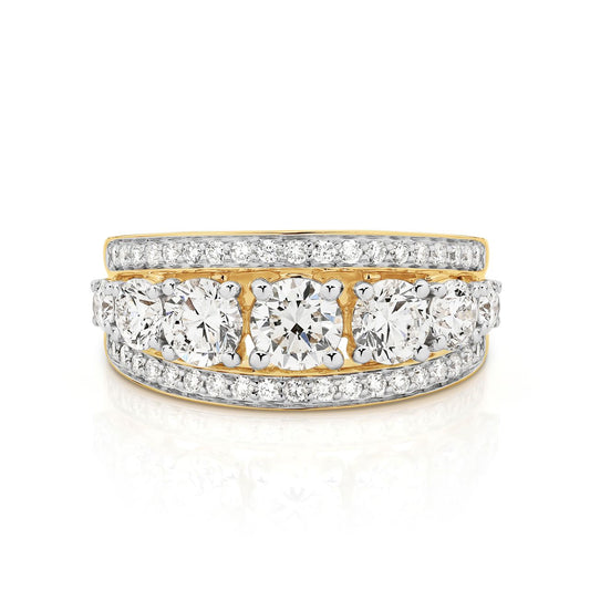 9ct 3.00ct lab grown diamond ring