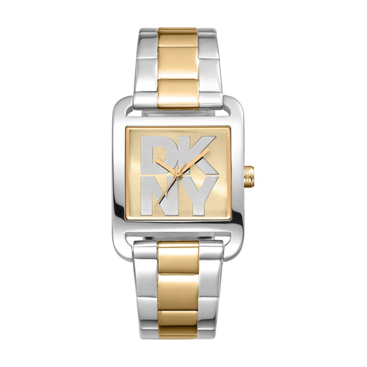DKNY Iconic - City Maxi Two-Tone Stainless Steel 29x37mm Watch