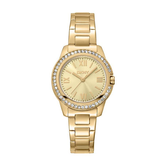 DKNY Evening Gold Stainless Steel 30mm Watch