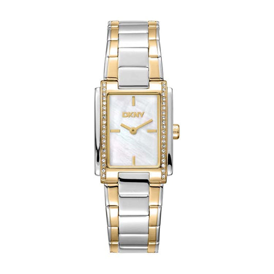 DKNY Evening Two-Tone Stainless Steel 23x30mm Watch