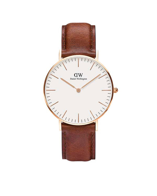 Daniel Wellington Classic 36 St Mawes Rose Gold & White Watch